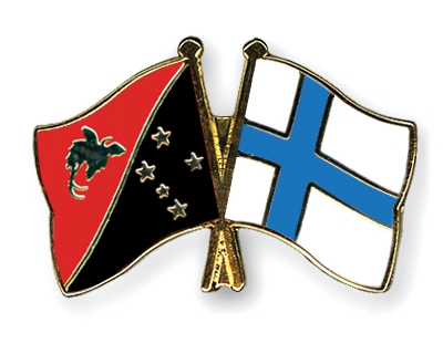 Fahnen Pins Papua-Neuguinea Finnland