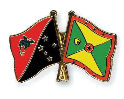 Fahnen Pins Papua-Neuguinea Grenada