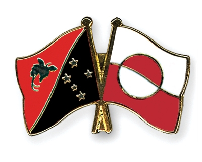 Fahnen Pins Papua-Neuguinea Grnland