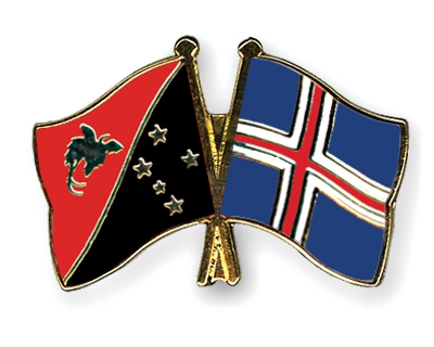 Fahnen Pins Papua-Neuguinea Island