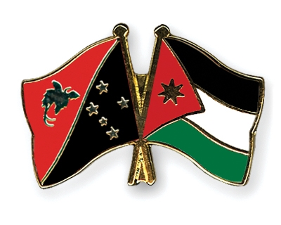 Fahnen Pins Papua-Neuguinea Jordanien