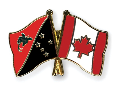 Fahnen Pins Papua-Neuguinea Kanada