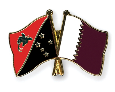 Fahnen Pins Papua-Neuguinea Katar