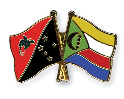 Fahnen Pins Papua-Neuguinea Komoren