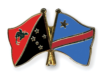 Fahnen Pins Papua-Neuguinea Kongo-Demokratische-Republik