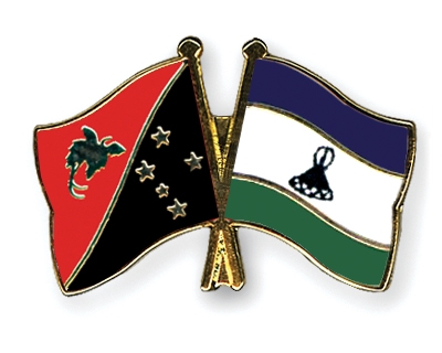 Fahnen Pins Papua-Neuguinea Lesotho