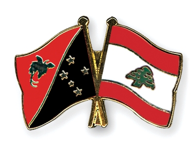 Fahnen Pins Papua-Neuguinea Libanon