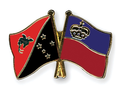 Fahnen Pins Papua-Neuguinea Liechtenstein