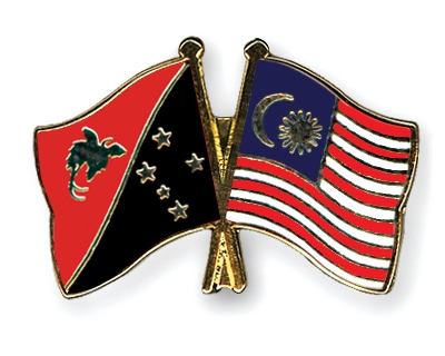 Fahnen Pins Papua-Neuguinea Malaysia