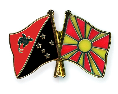 Fahnen Pins Papua-Neuguinea Mazedonien