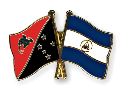 Fahnen Pins Papua-Neuguinea Nicaragua