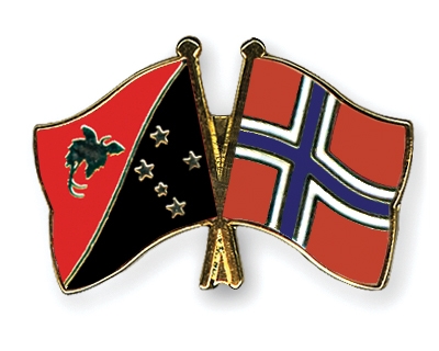 Fahnen Pins Papua-Neuguinea Norwegen