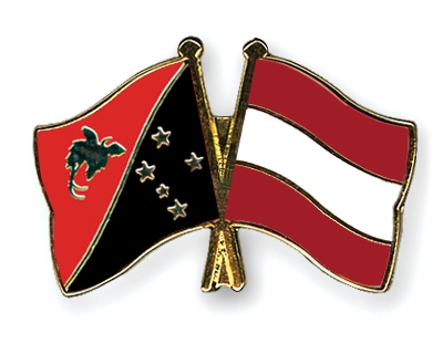 Fahnen Pins Papua-Neuguinea sterreich