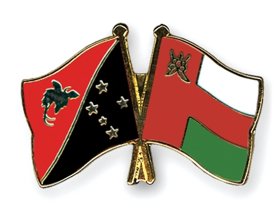 Fahnen Pins Papua-Neuguinea Oman