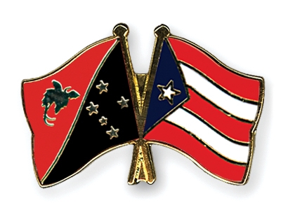 Fahnen Pins Papua-Neuguinea Puerto-Rico