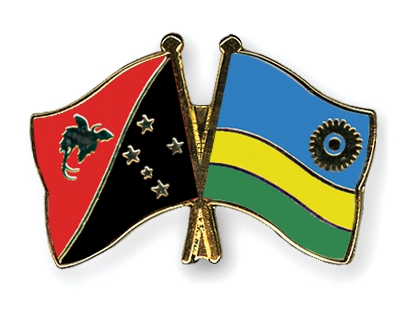 Fahnen Pins Papua-Neuguinea Ruanda