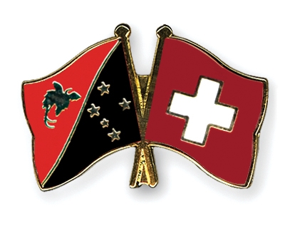 Fahnen Pins Papua-Neuguinea Schweiz