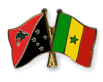 Fahnen Pins Papua-Neuguinea Senegal