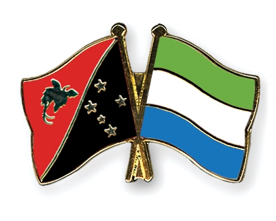 Fahnen Pins Papua-Neuguinea Sierra-Leone