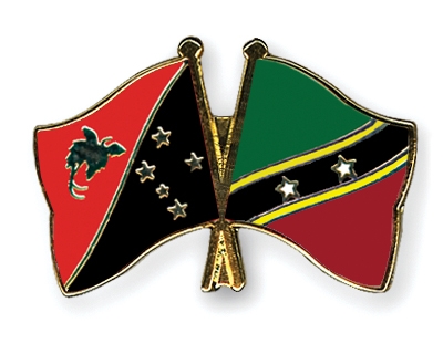 Fahnen Pins Papua-Neuguinea St-Kitts-und-Nevis