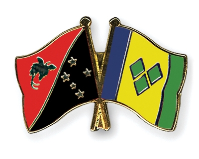 Fahnen Pins Papua-Neuguinea St-Vincent-und-die-Grenadinen