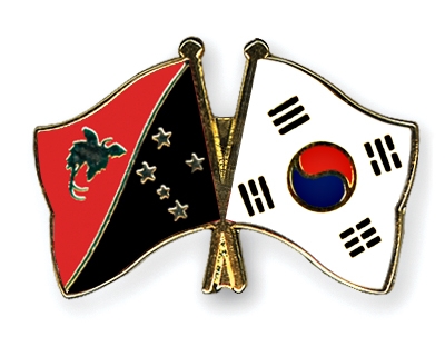 Fahnen Pins Papua-Neuguinea Sdkorea