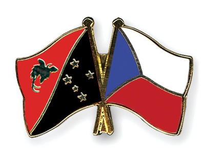 Fahnen Pins Papua-Neuguinea Tschechische-Republik