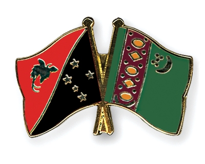 Fahnen Pins Papua-Neuguinea Turkmenistan