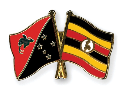 Fahnen Pins Papua-Neuguinea Uganda