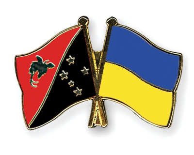 Fahnen Pins Papua-Neuguinea Ukraine