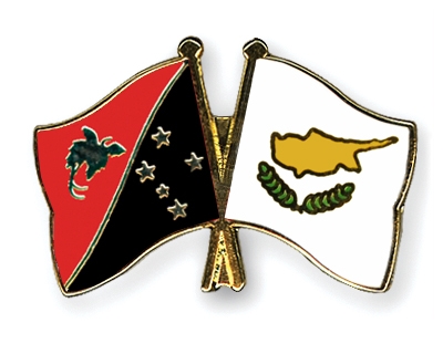 Fahnen Pins Papua-Neuguinea Zypern