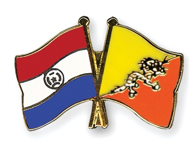 Fahnen Pins Paraguay Bhutan