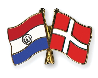 Fahnen Pins Paraguay Dnemark