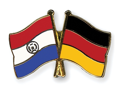 Fahnen Pins Paraguay Deutschland