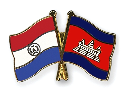 Fahnen Pins Paraguay Kambodscha