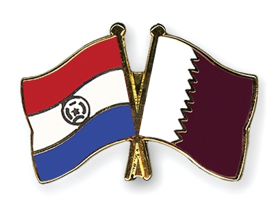 Fahnen Pins Paraguay Katar