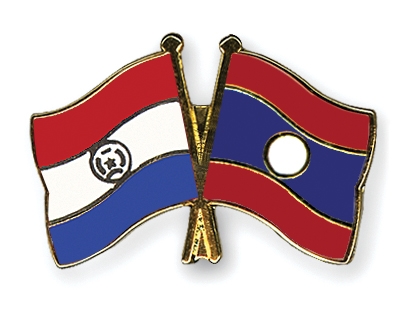 Fahnen Pins Paraguay Laos