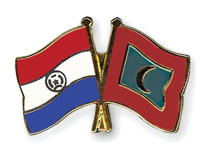 Fahnen Pins Paraguay Malediven