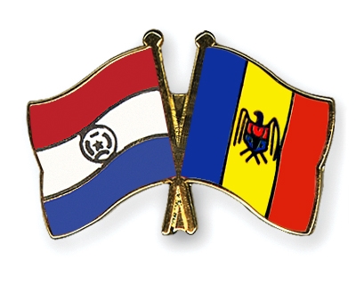 Fahnen Pins Paraguay Moldau