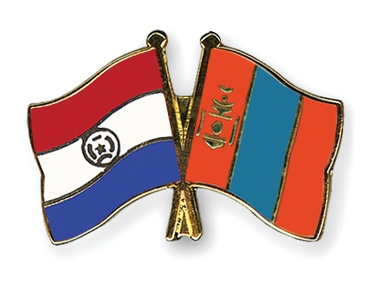 Fahnen Pins Paraguay Mongolei