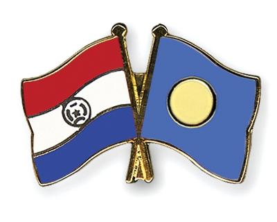 Fahnen Pins Paraguay Palau