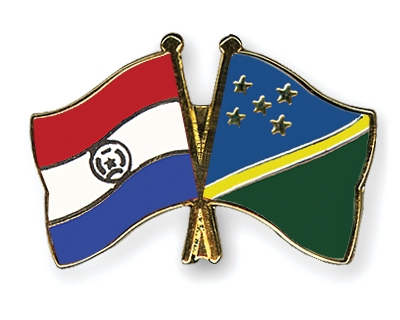 Fahnen Pins Paraguay Salomonen