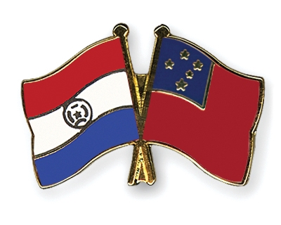 Fahnen Pins Paraguay Samoa