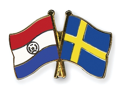 Fahnen Pins Paraguay Schweden