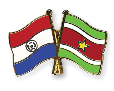 Fahnen Pins Paraguay Surinam