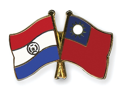 Fahnen Pins Paraguay Taiwan