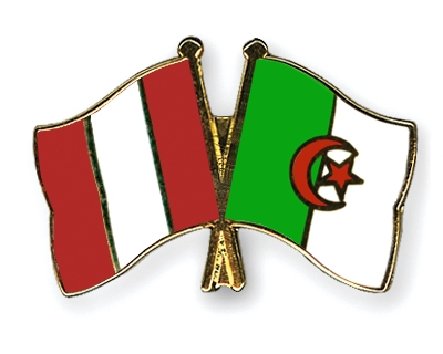 Fahnen Pins Peru Algerien