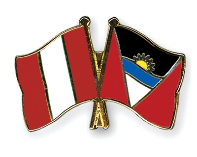 Fahnen Pins Peru Antigua-und-Barbuda