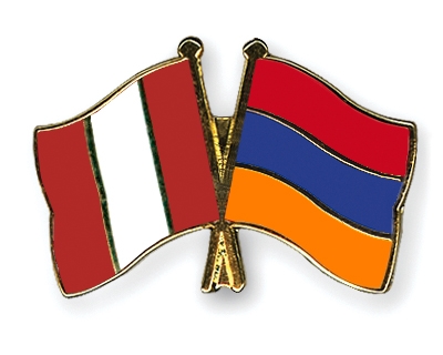 Fahnen Pins Peru Armenien