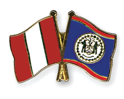 Fahnen Pins Peru Belize